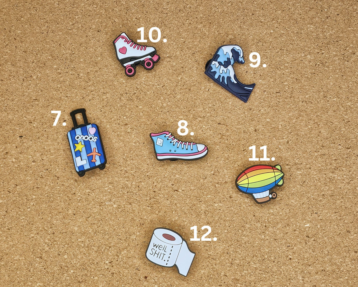 Holiday themed croc charms