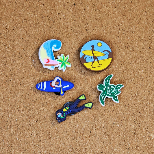 Tropical Holiday Croc Charms
