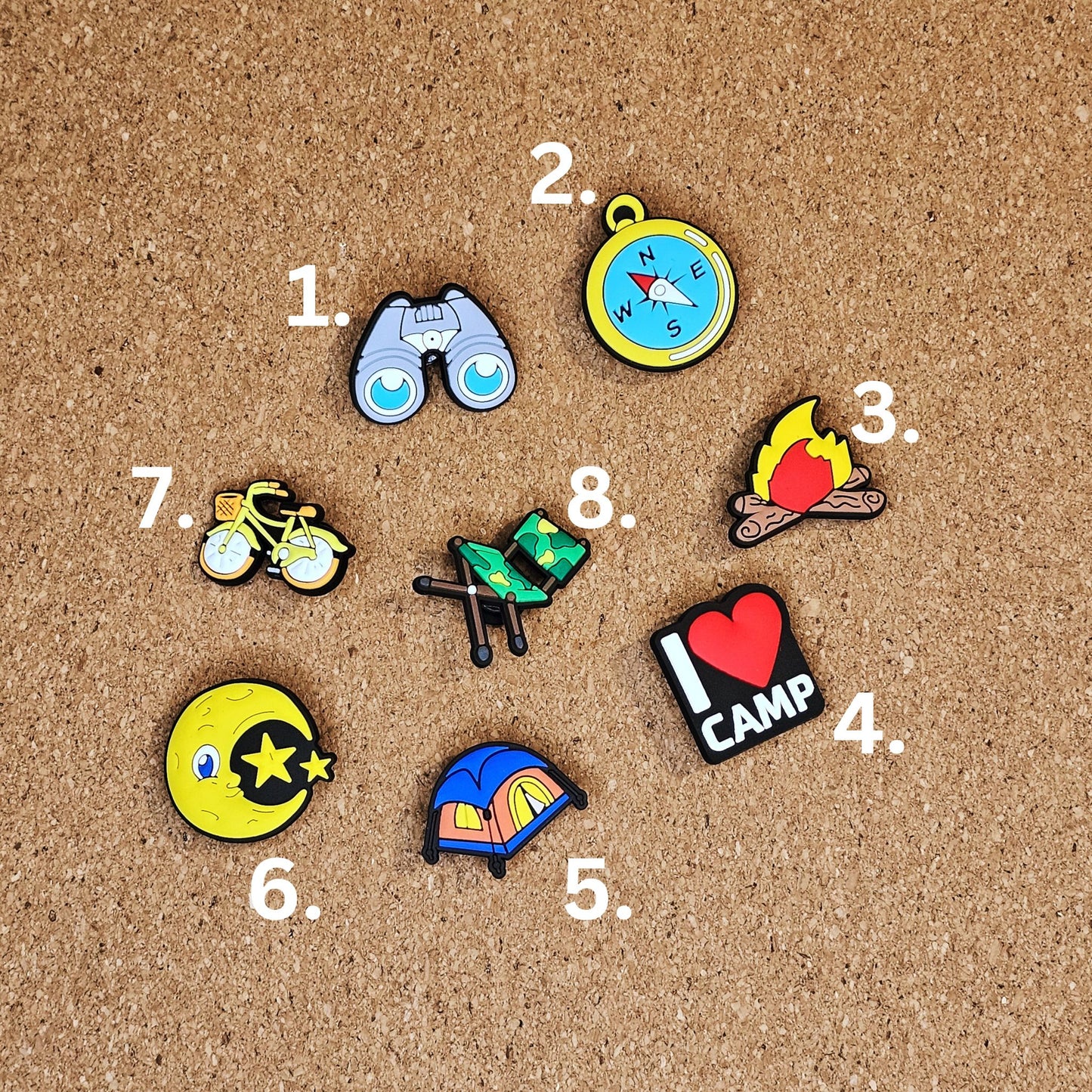 Holiday, cap croc charms.