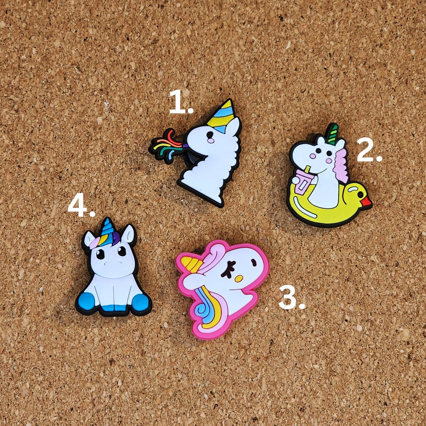 Unicorn Croc Charms