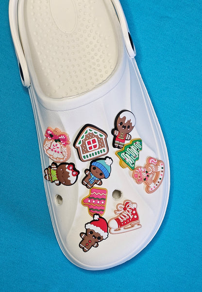 Croc Charms with Christmas Theme