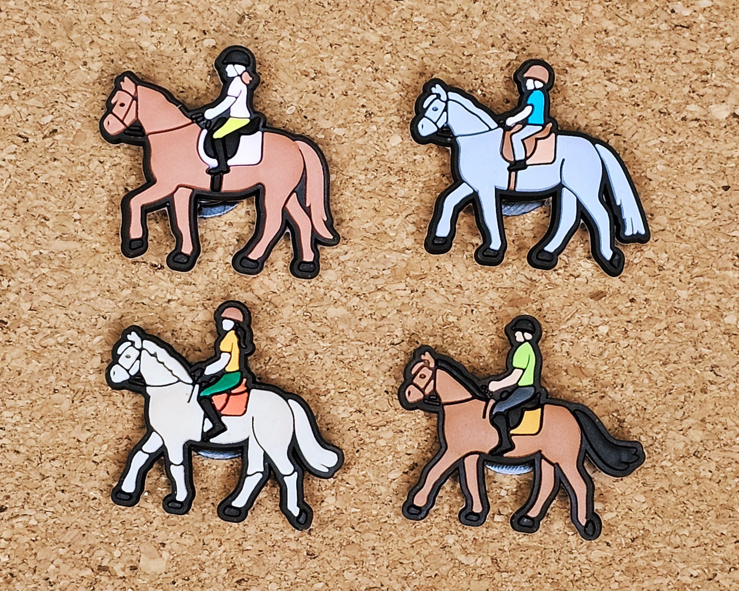 Equestrian croc charms
