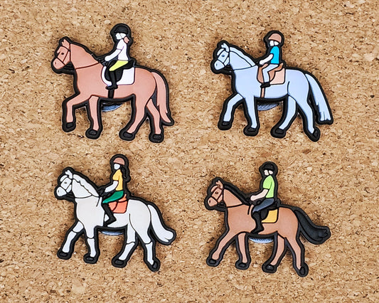 Equestrian croc charms