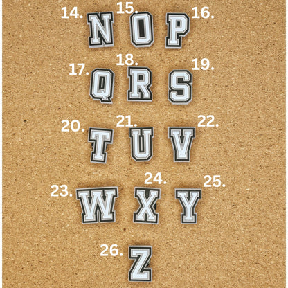 Full Alphabet A-Z croc charms