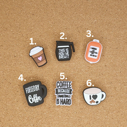 Coffee Croc Charms
