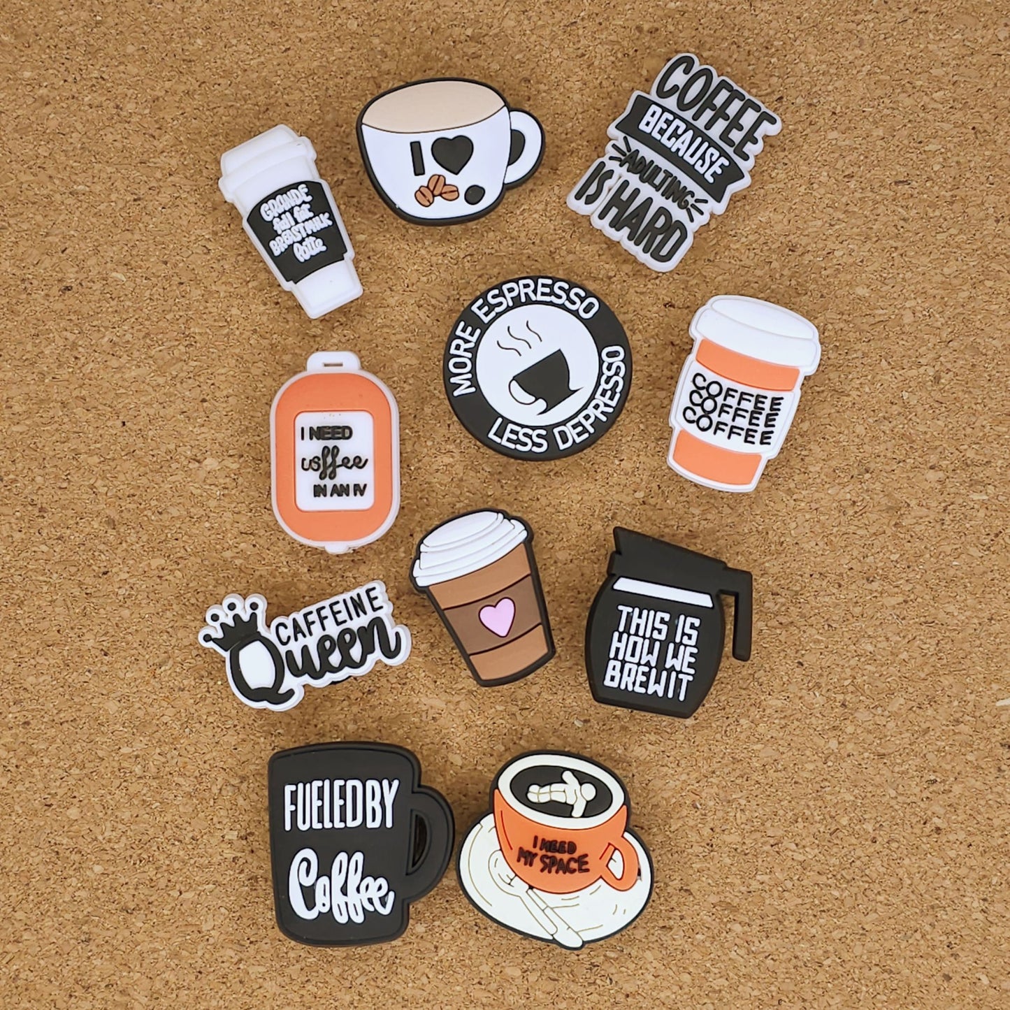 Coffee Croc Charms