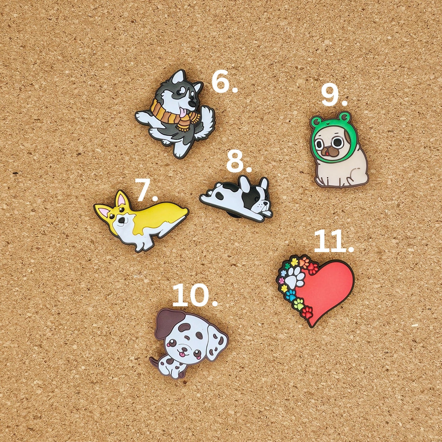 Dogs croc charms