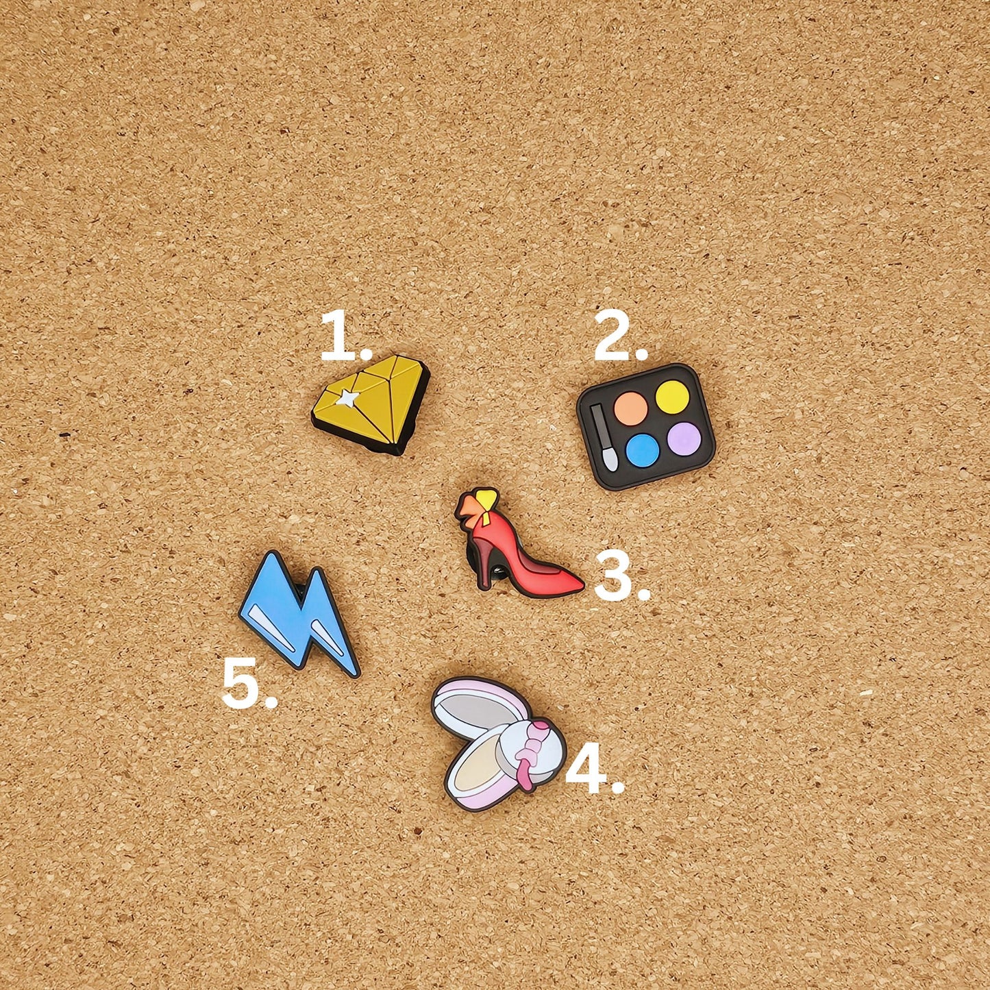 Beauty products croc charms