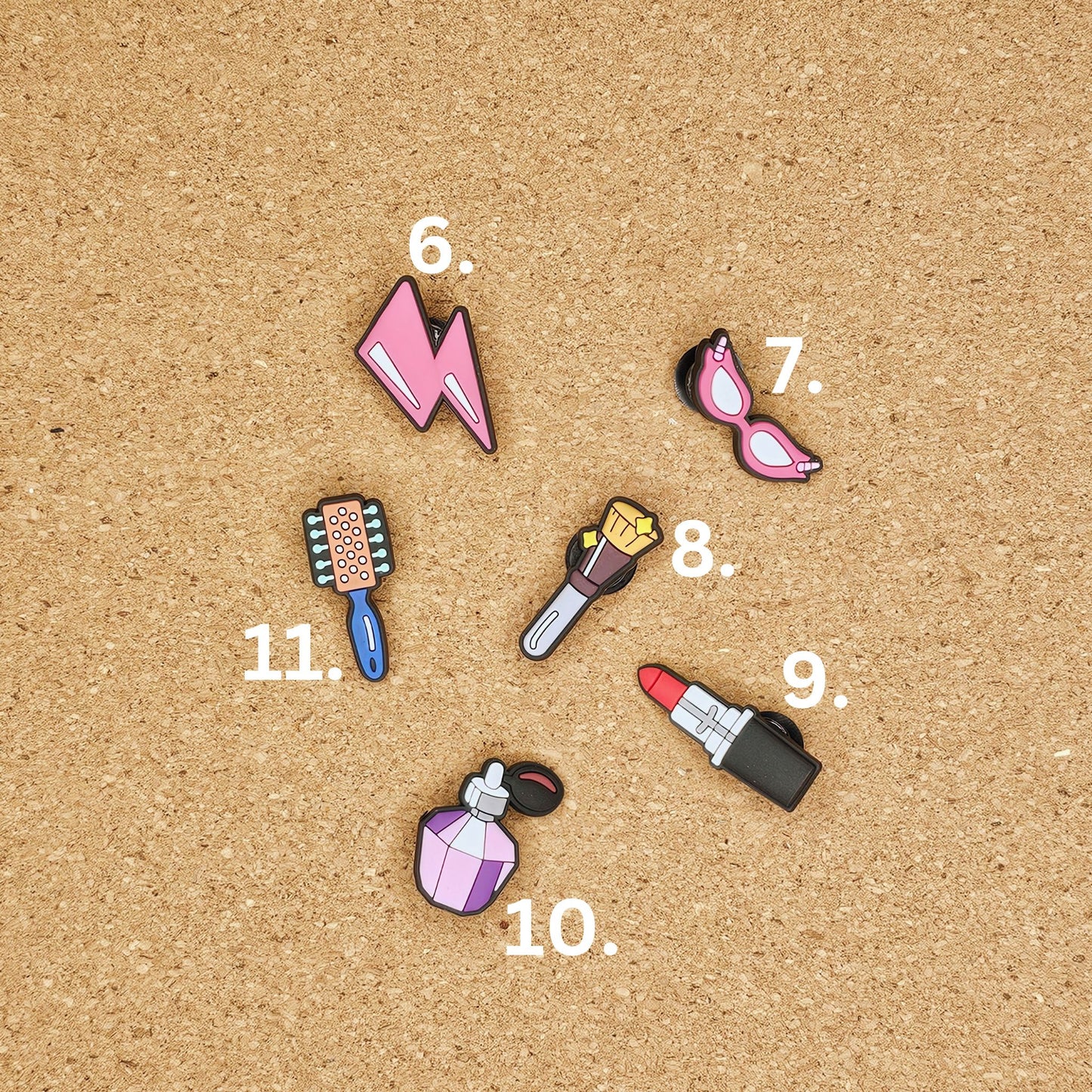 Beauty products croc charms