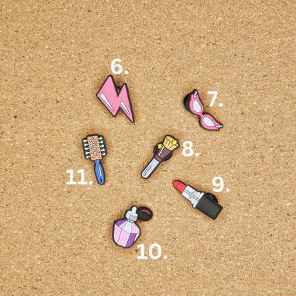 Beauty products croc charms