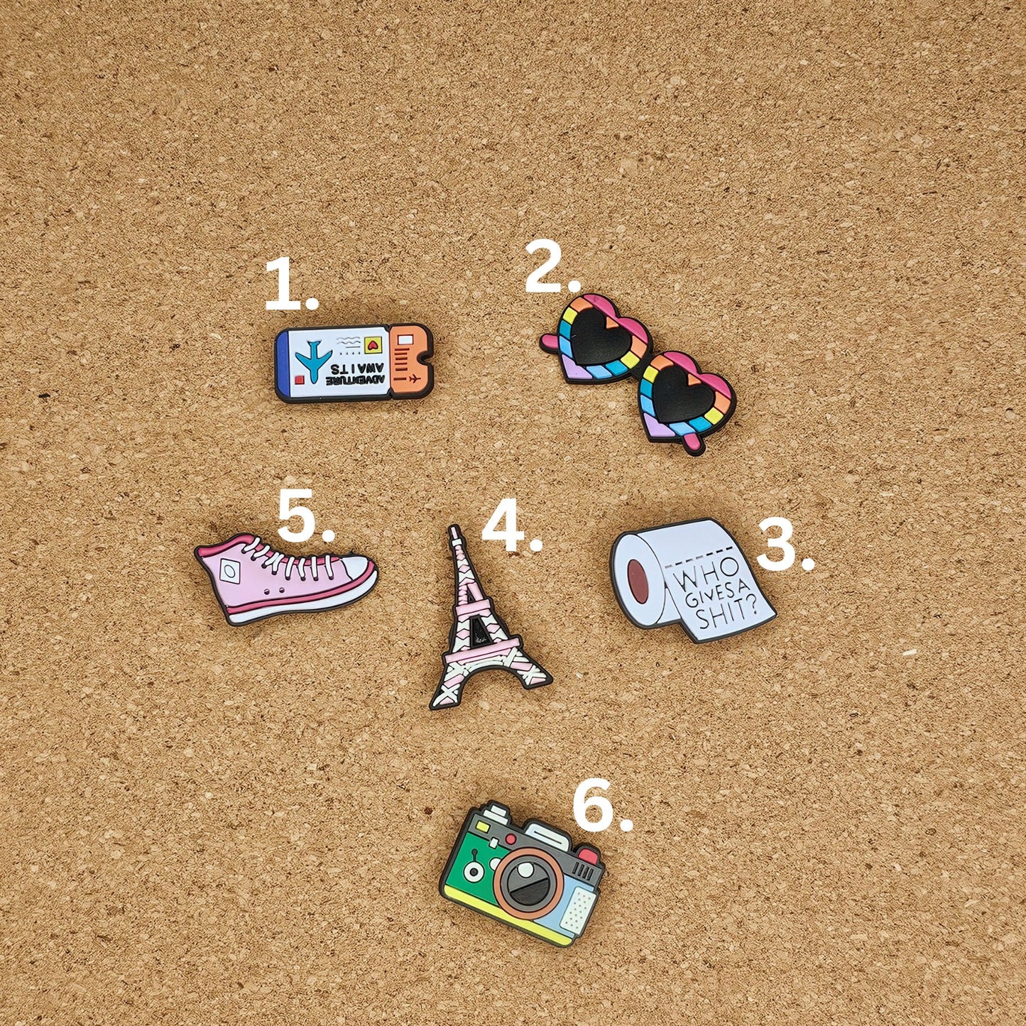 Holiday themed croc charms