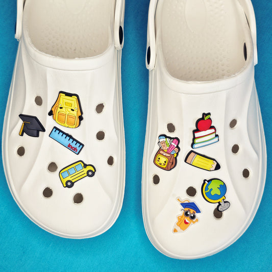 School croc charms