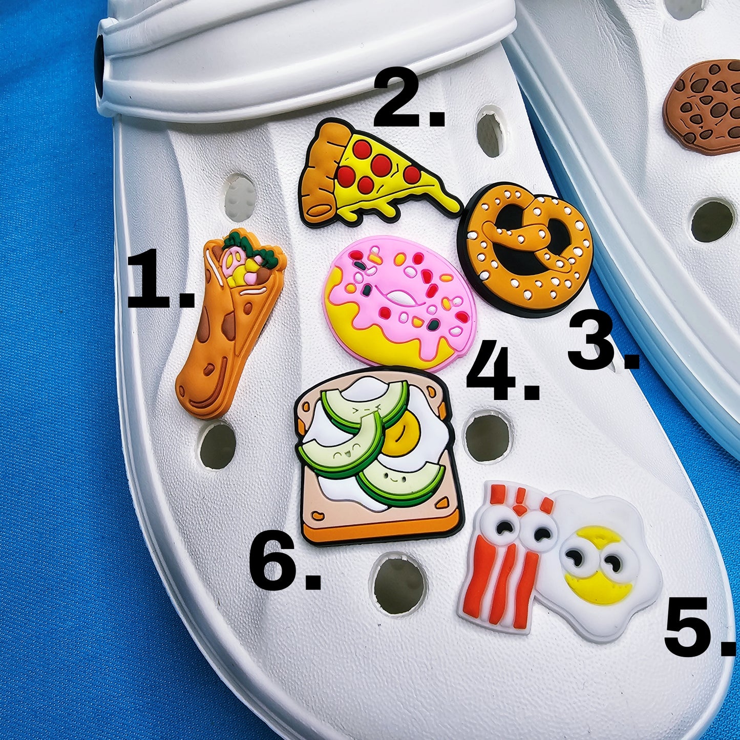 Food, Drinks and Kitchen Accessories Croc Charms