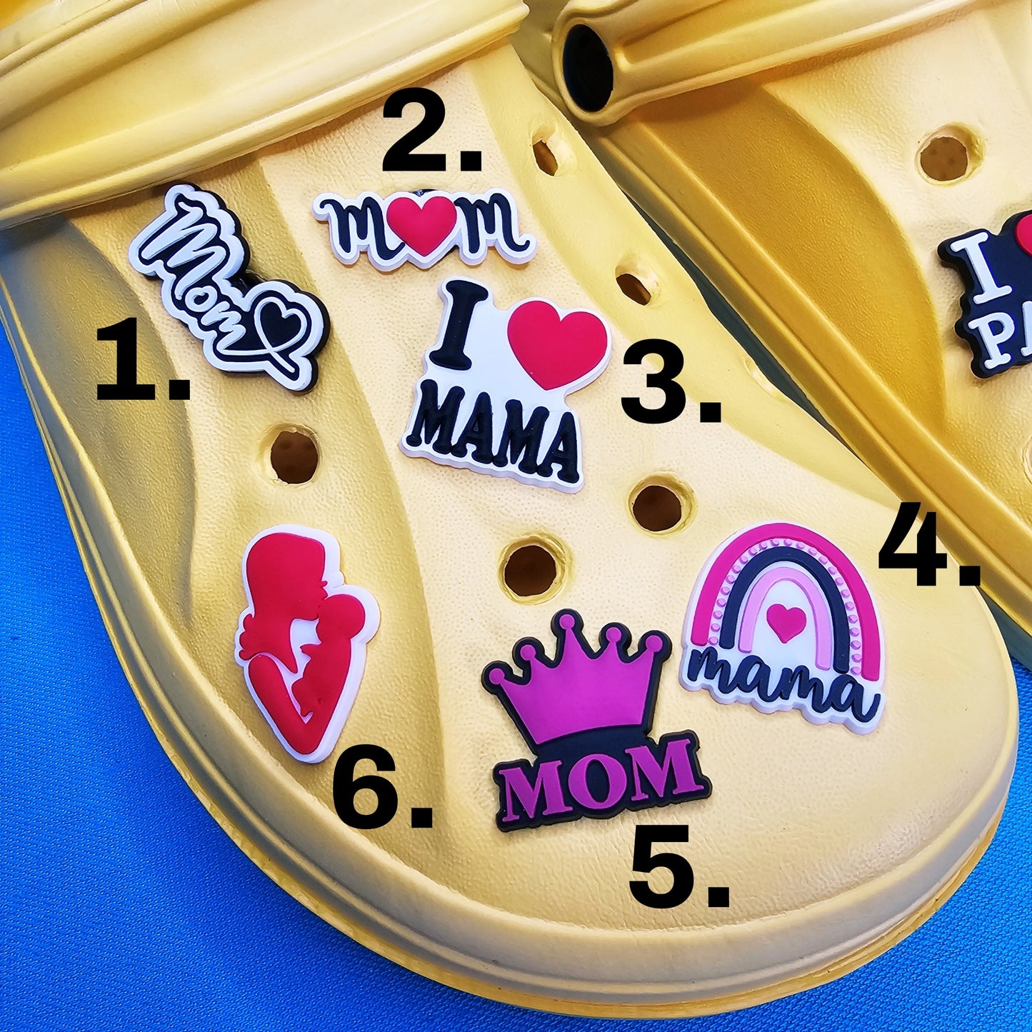 Mum and Dad Croc Charms