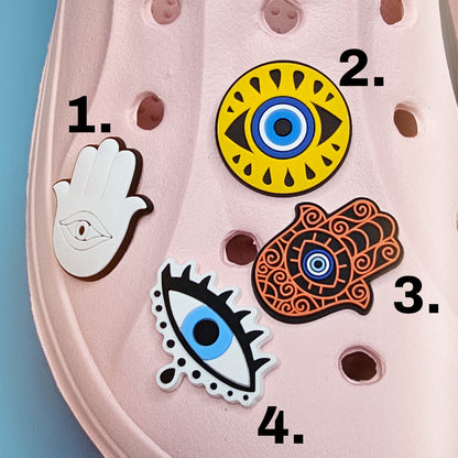Evil Eye Croc Charms