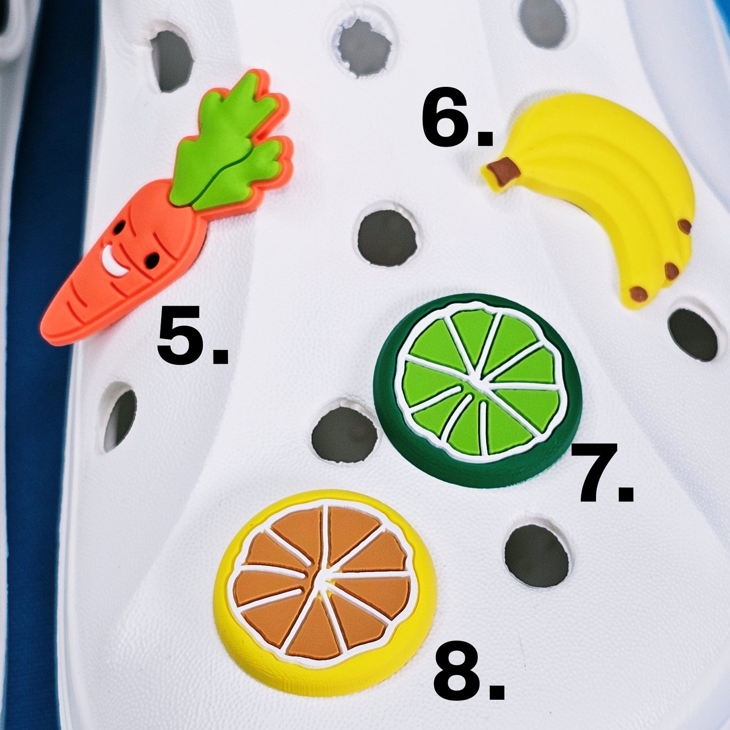 Croc Charms fruits and vegetables