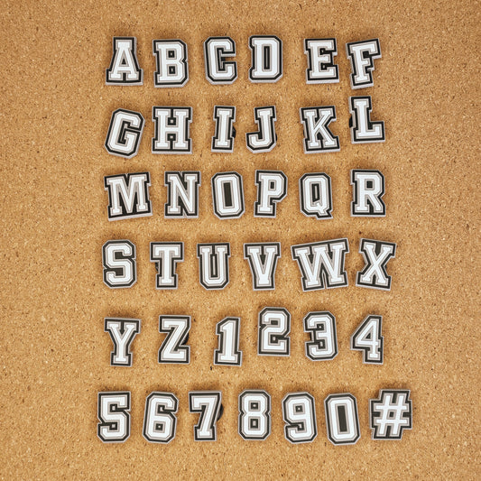 Full Alphabet A-Z croc charms