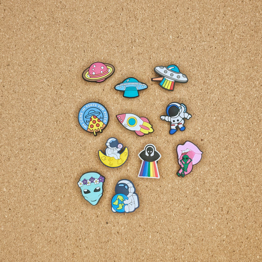 UFO, Aliens Shoe Charms