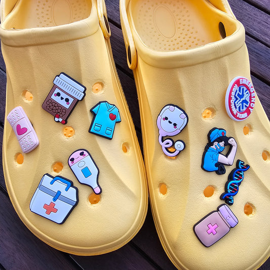 Medical croc charms