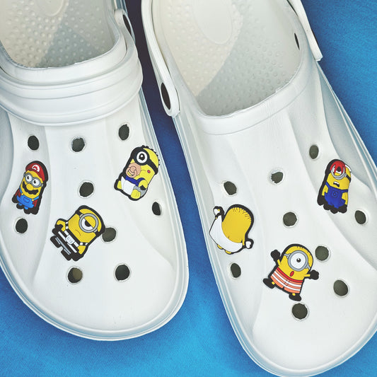Yellow Characters minions croc charms