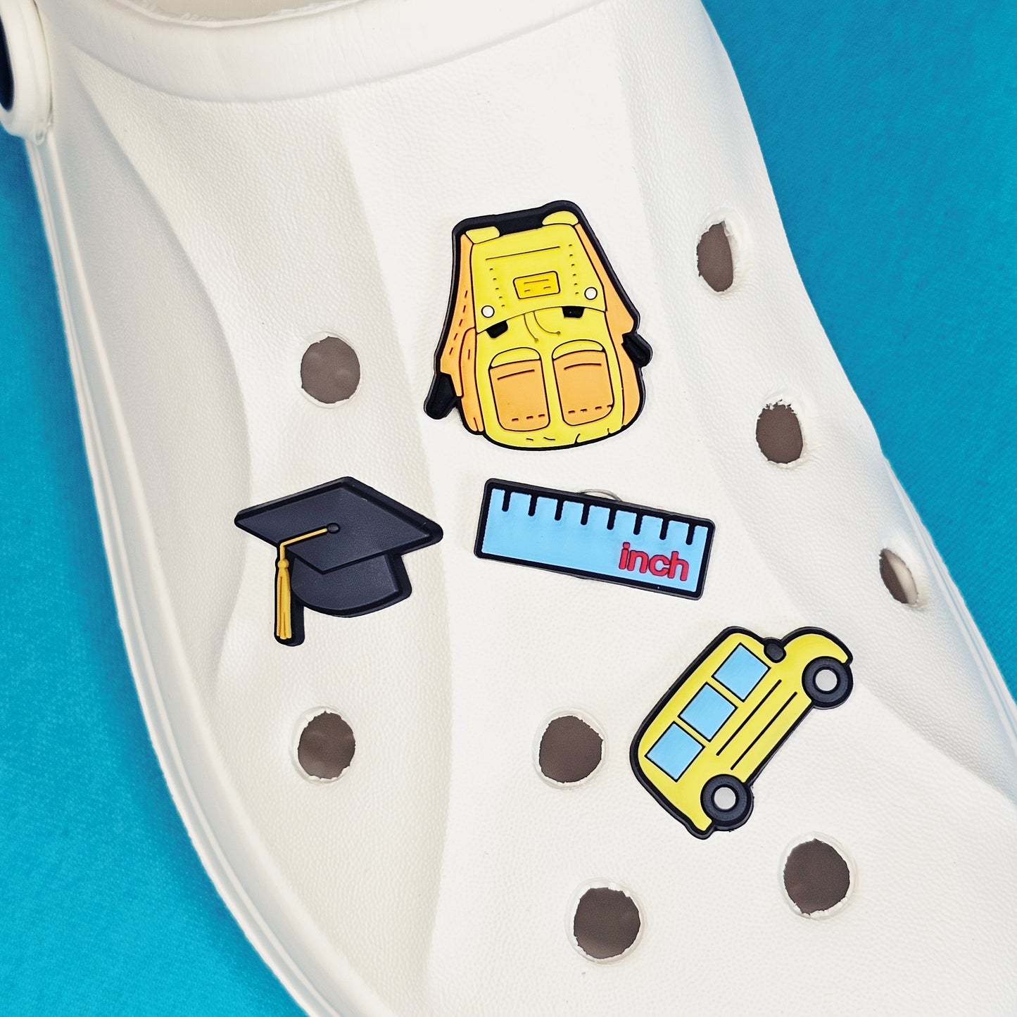 School croc charms