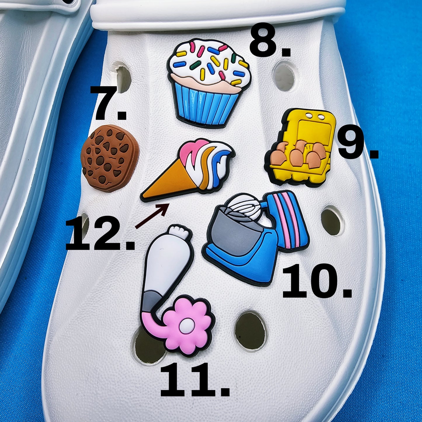 Food, Drinks and Kitchen Accessories Croc Charms