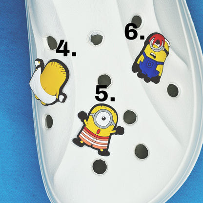 Yellow Characters minions croc charms