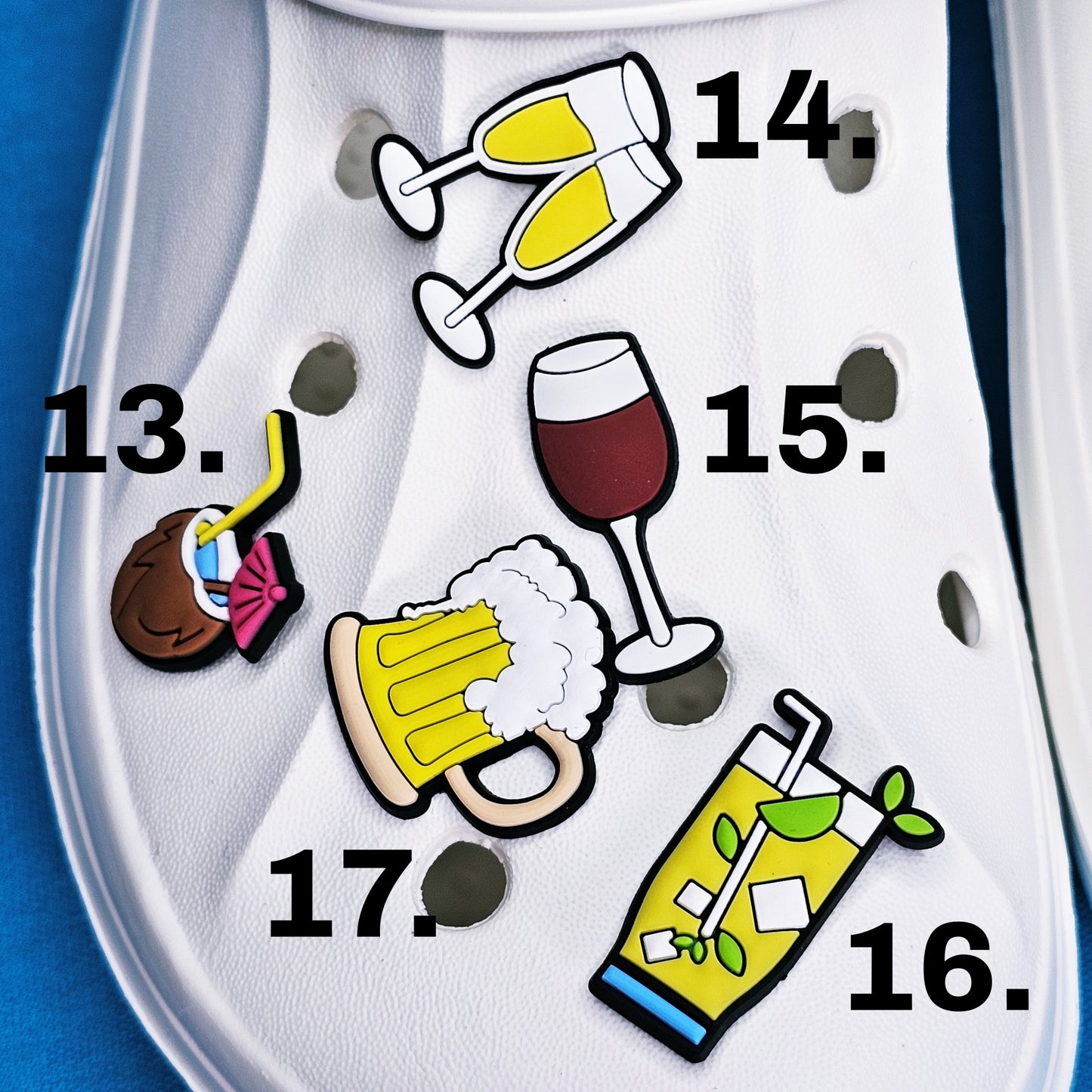Food, Drinks and Kitchen Accessories Croc Charms