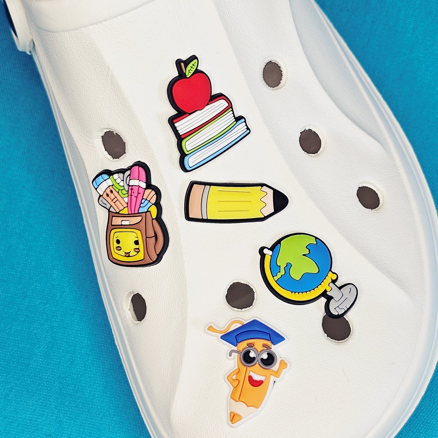 School croc charms