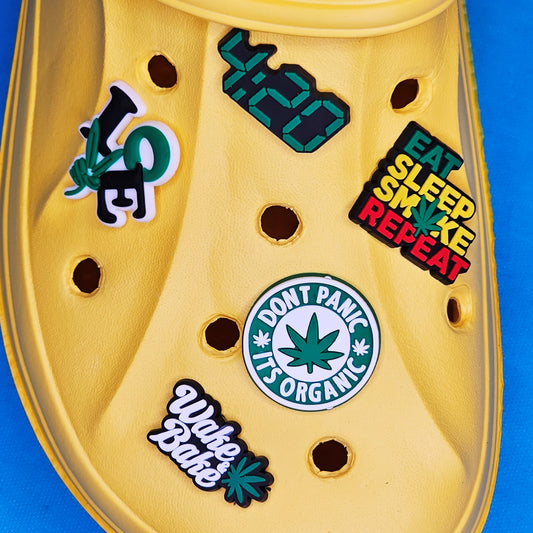 Weed Themed 420 Croc Charms