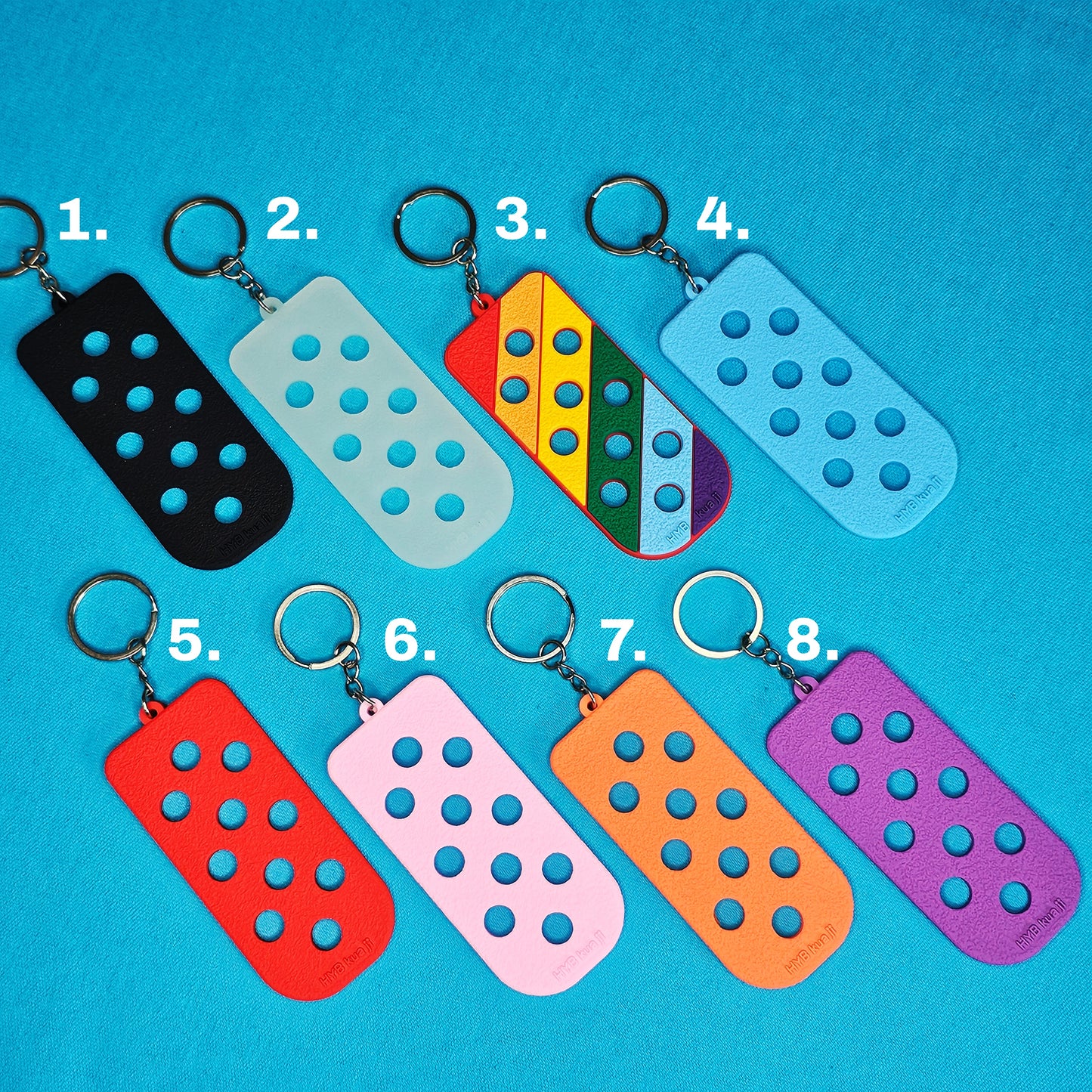 Croc Charm Holder Textured Keyring