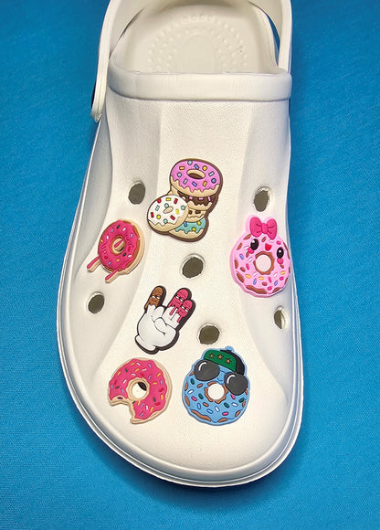 Funny donuts croc charms