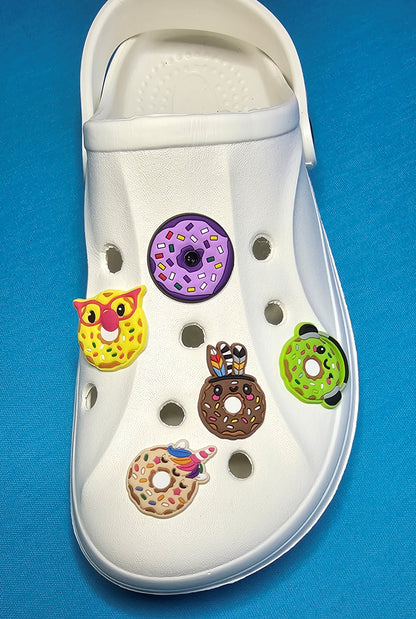 Funny donuts croc charms