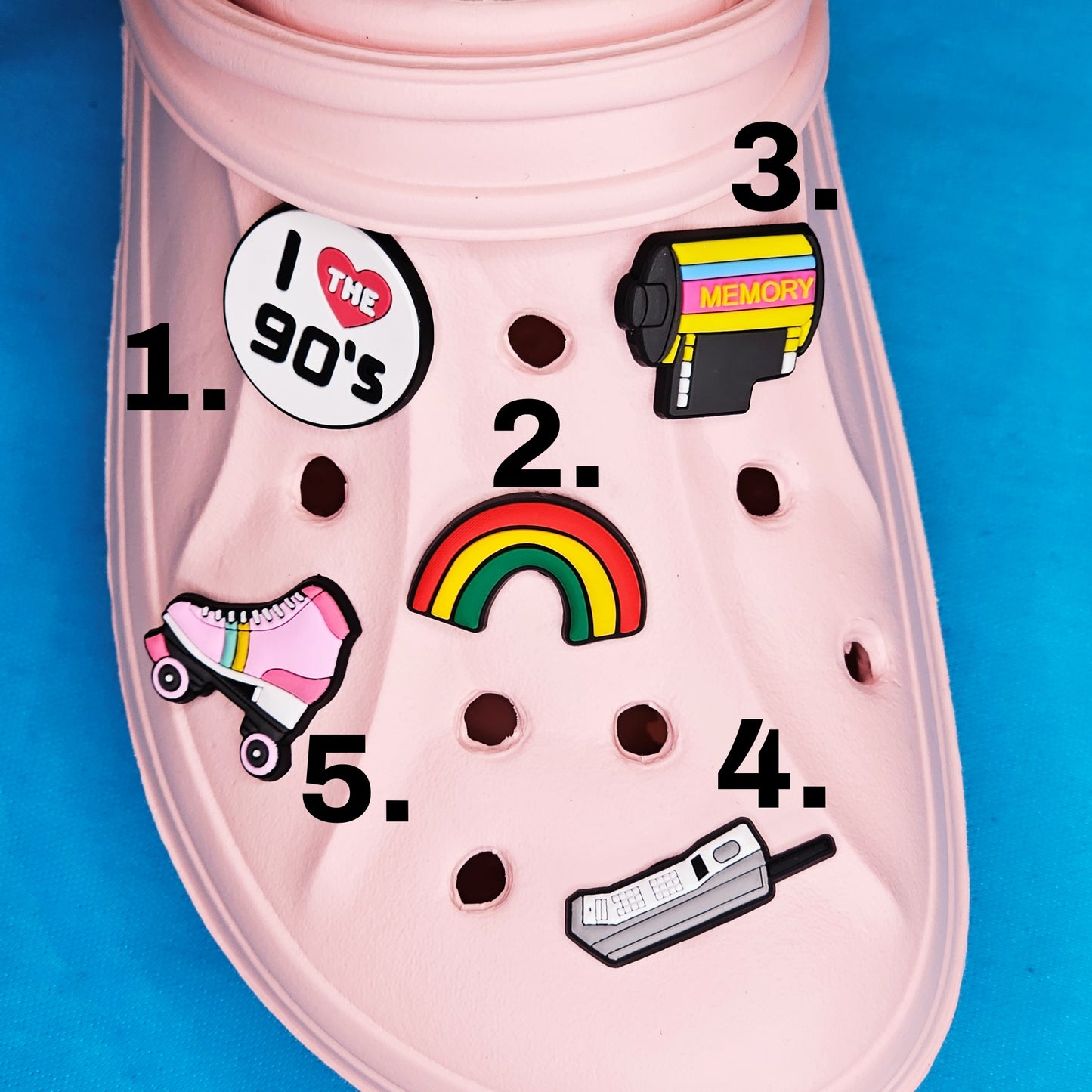 Memories of the80's and 90's Croc Charms