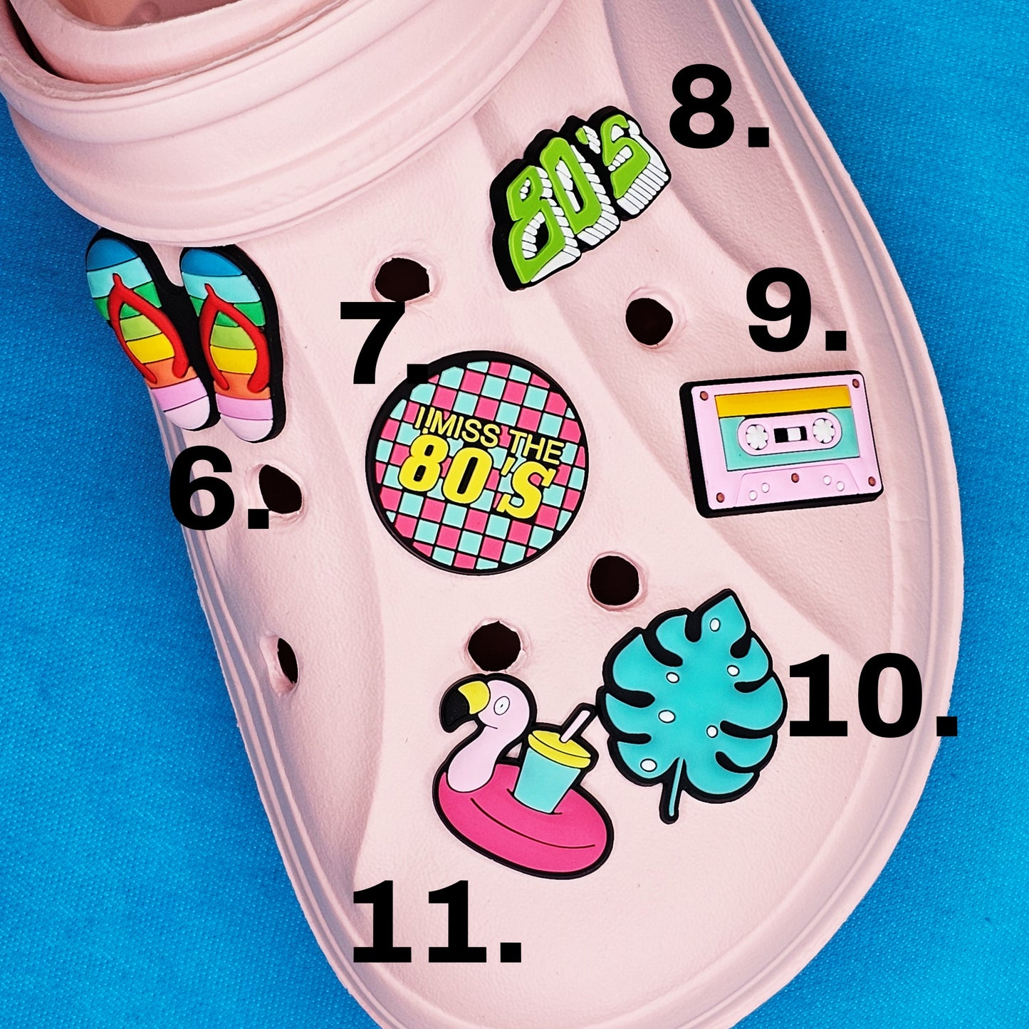 Memories of the80's and 90's Croc Charms