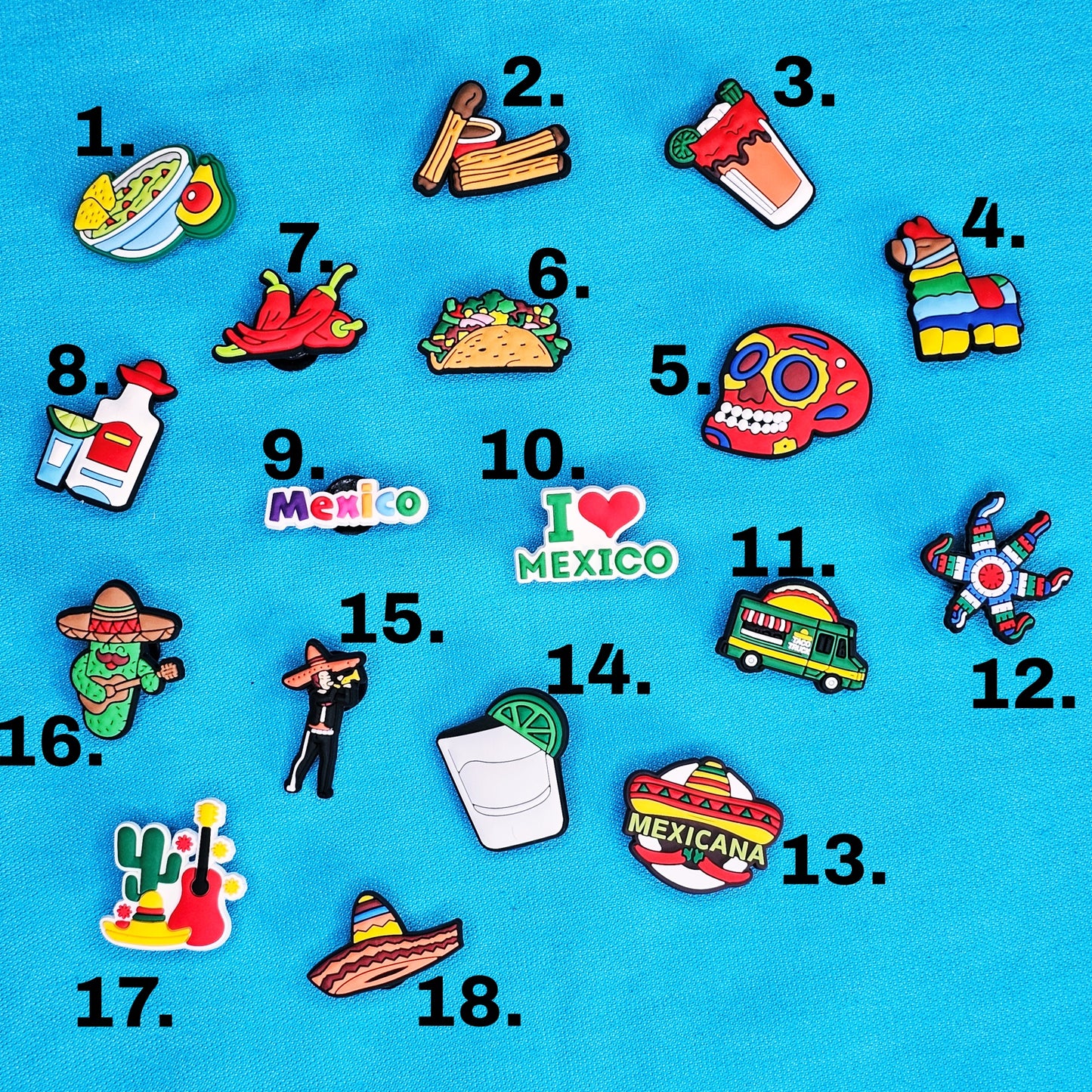 Mexican croc charms