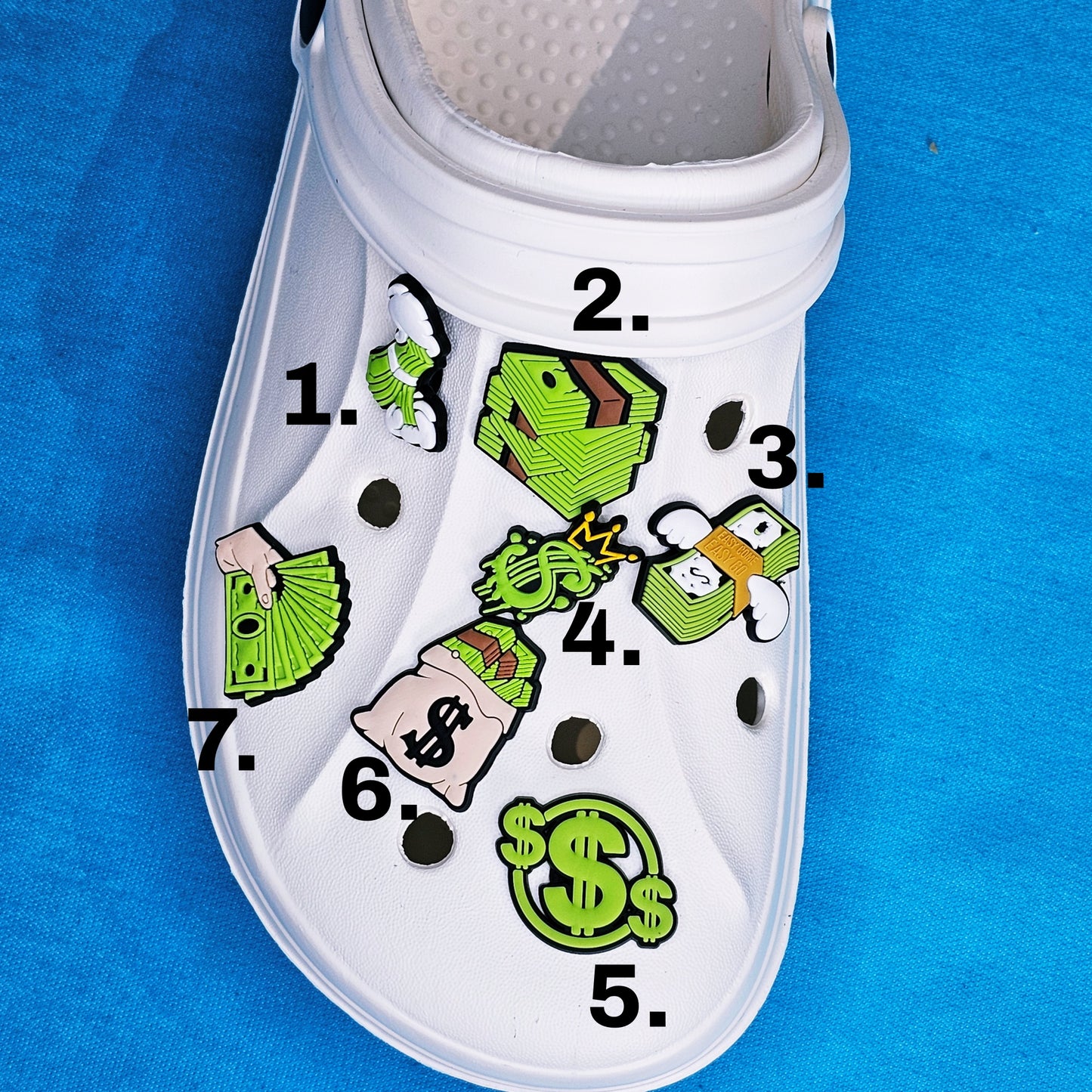Dollars Croc Charms