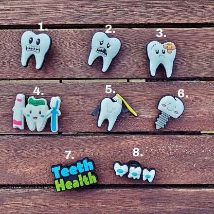 Dentist theme croc charms