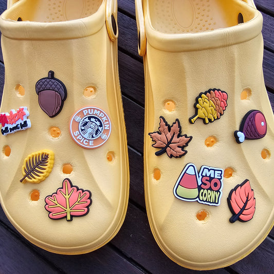 Autumn croc charms