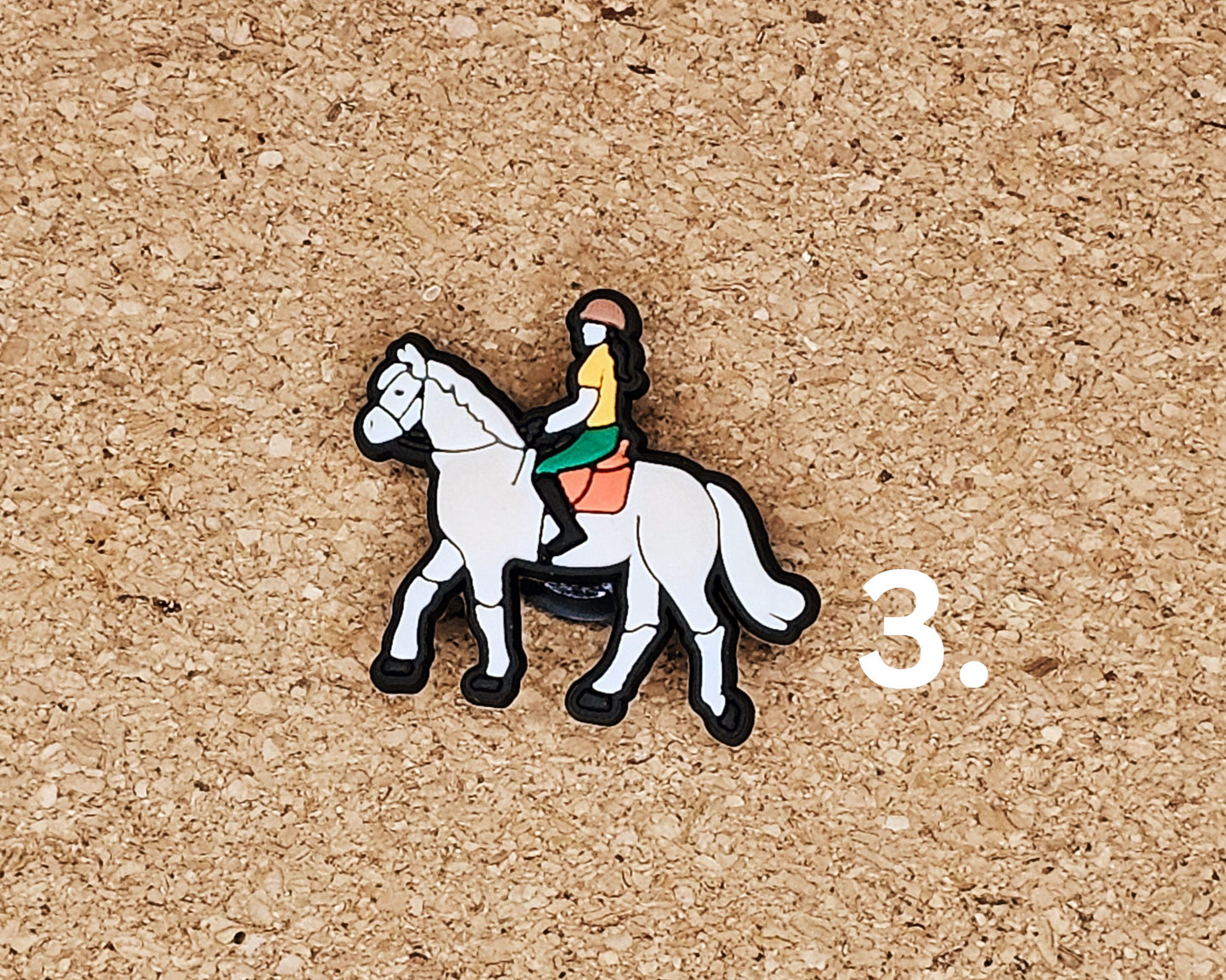 Equestrian croc charms