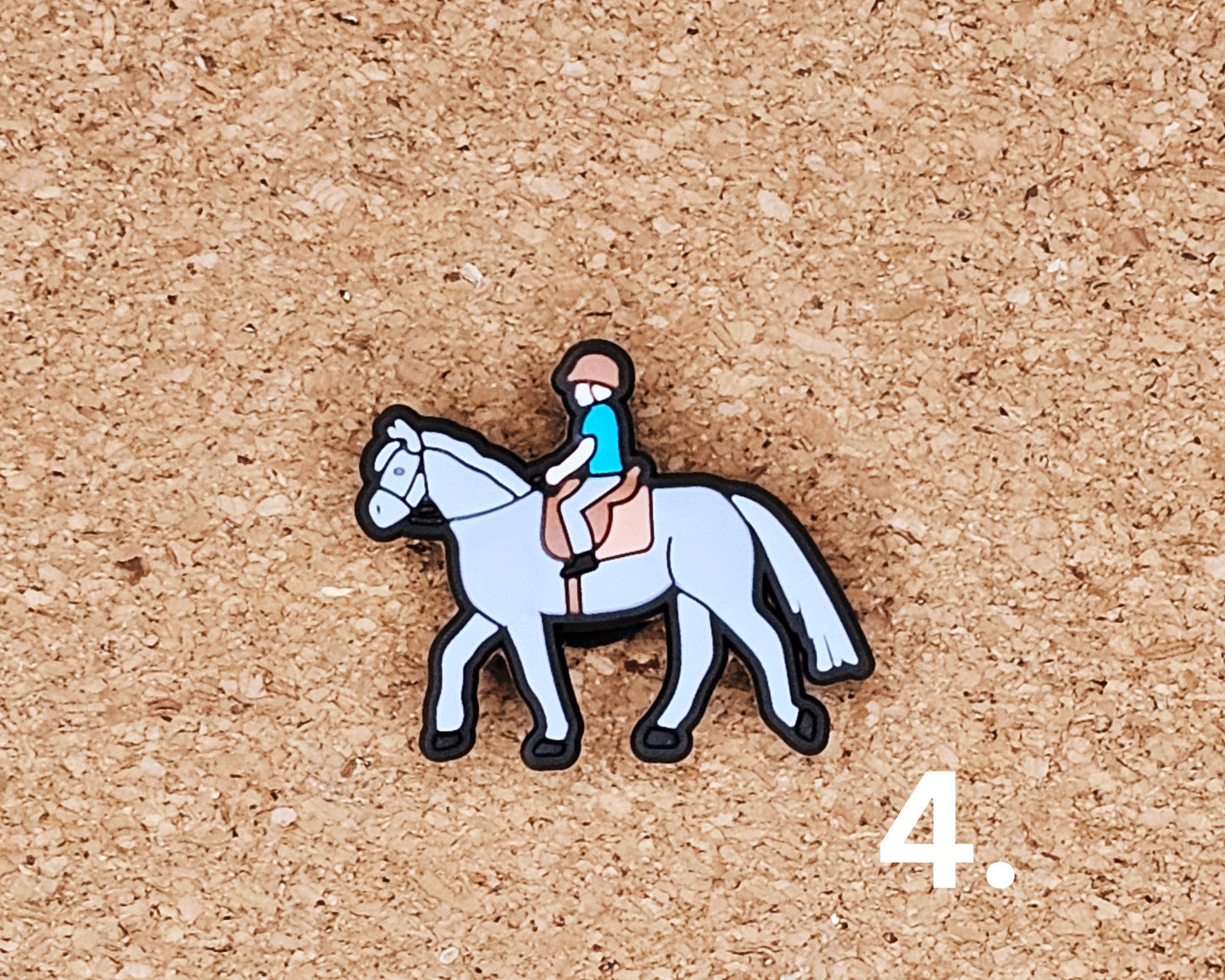 Equestrian croc charms
