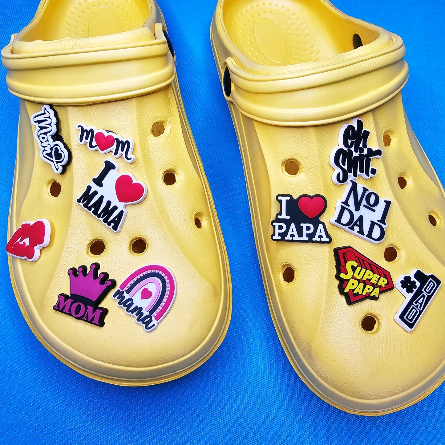 Mum and Dad Croc Charms
