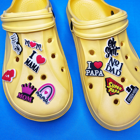 Mum and Dad Croc Charms
