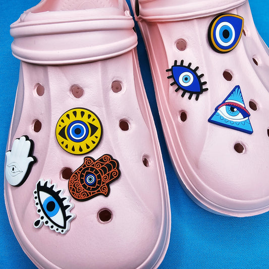 Evil Eye Croc Charms